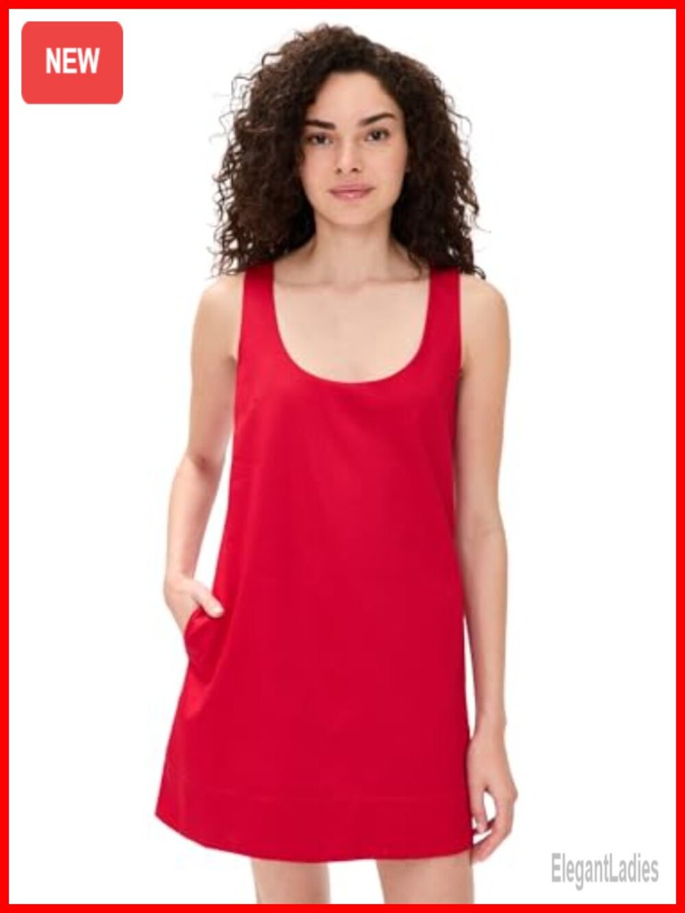 JOE'S JEANS Women's The Scoop Neck Mini Dress